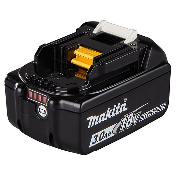 MAKITA Pack de 1 Batterie Li-Ion 18V 3Ah BL1830B   Chargeur rapide DC18RE