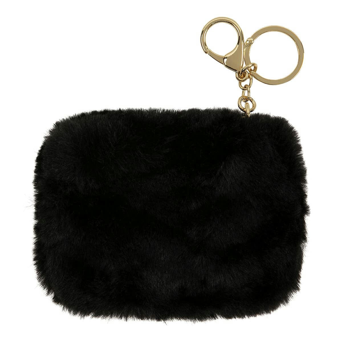 - Porte-monnaie Peluche Noir