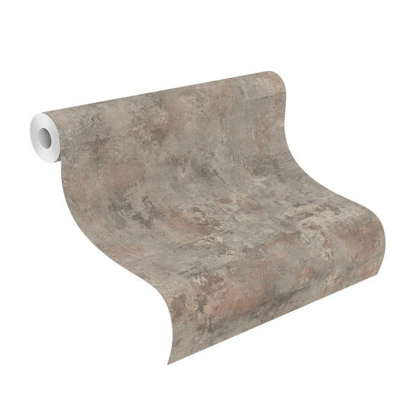 Selbstklebende Vliestapete »Atlas«, 6,00x0,53m Betonoptik grau braun