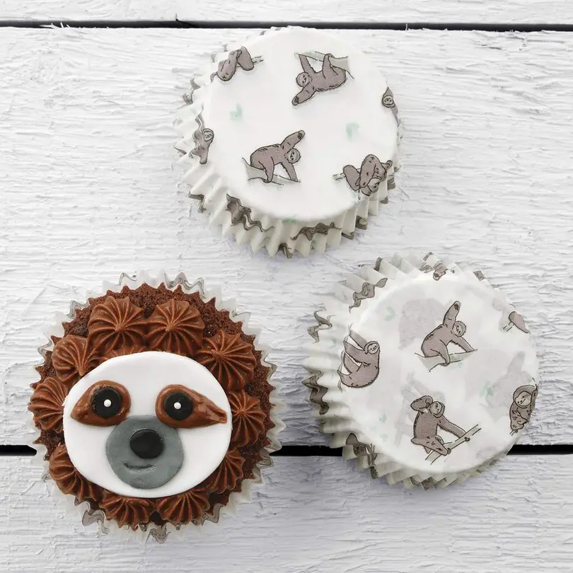 Muffinform 50er-Set Faultier