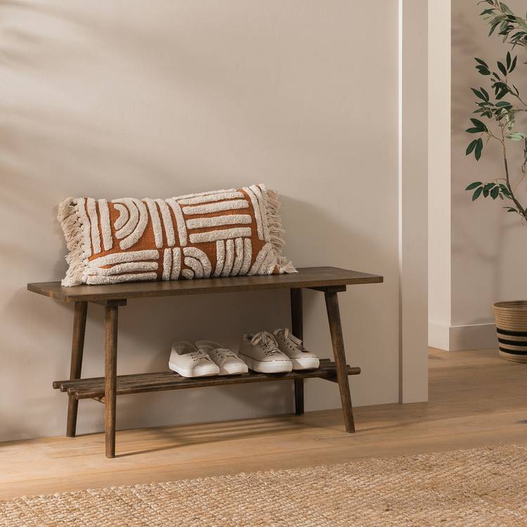 Habitat Swen 1 Shelf Shoe Storage Bench - Walnut