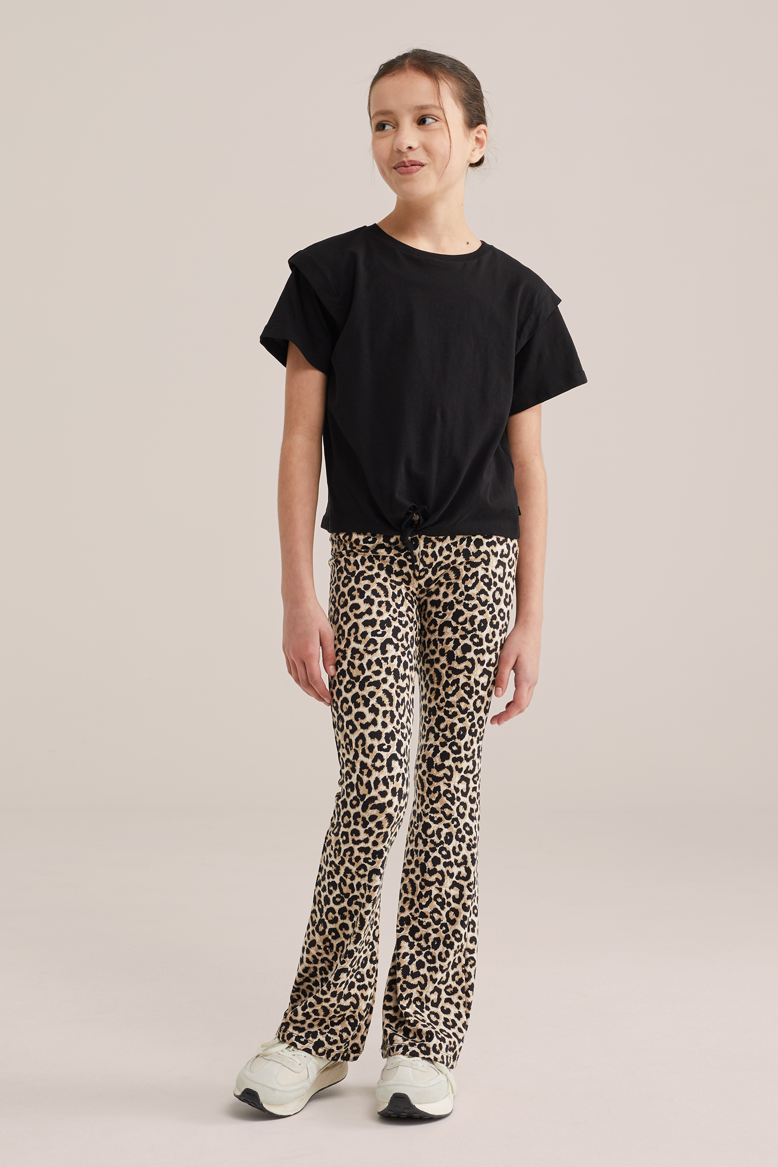 Meisjes flared legging met print