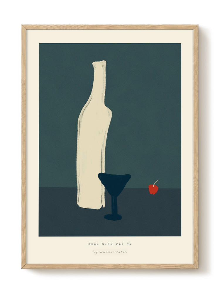 Maxime - More wine plz #2 - PSTR studio Kunst Poster