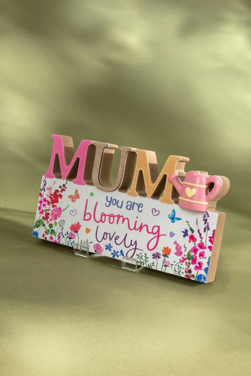 Decoration Mum Flowers Plaque