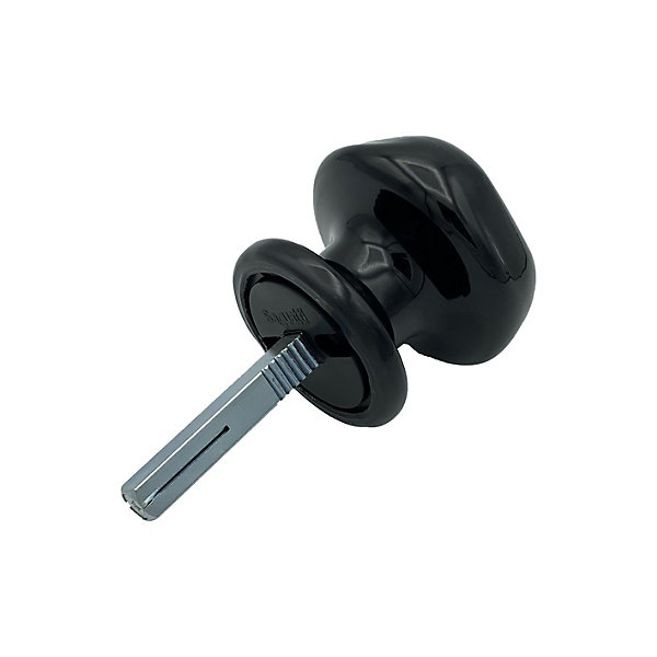 Bouton De Porte D60 mm - en Aluminium NOIR RAL 9005 lot de 6 couples