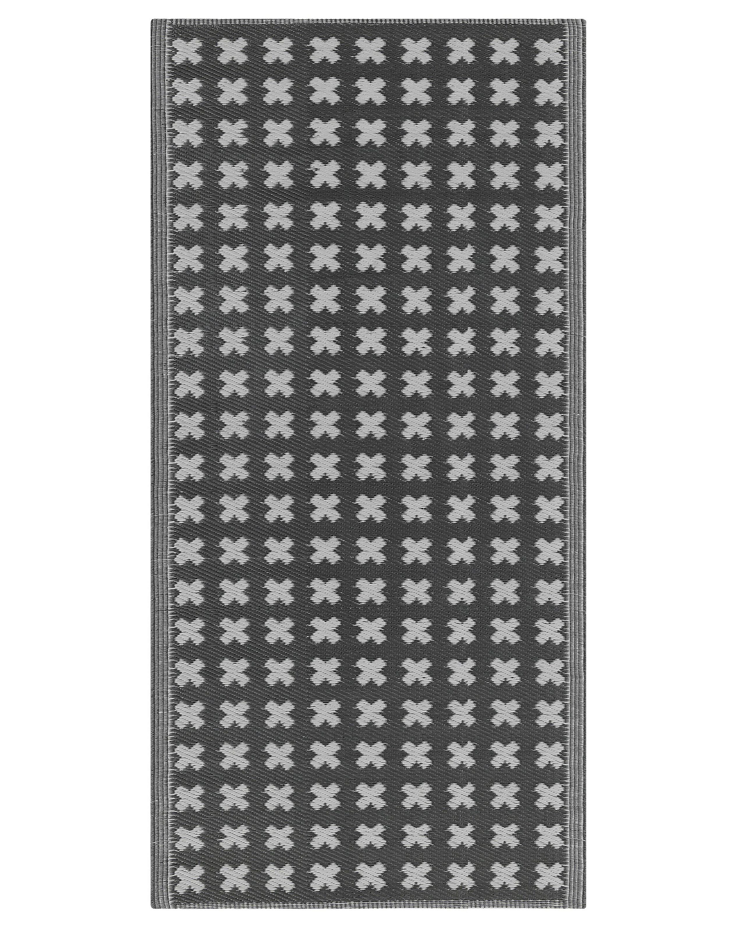 Dywan na taras 90x180 cm czarny