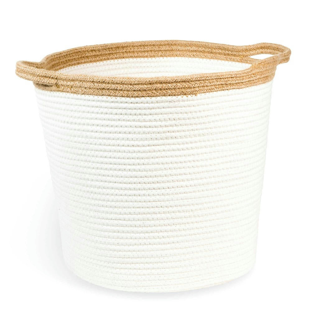 Cocoon - Panier tressé blanc H 33 cm COCOON