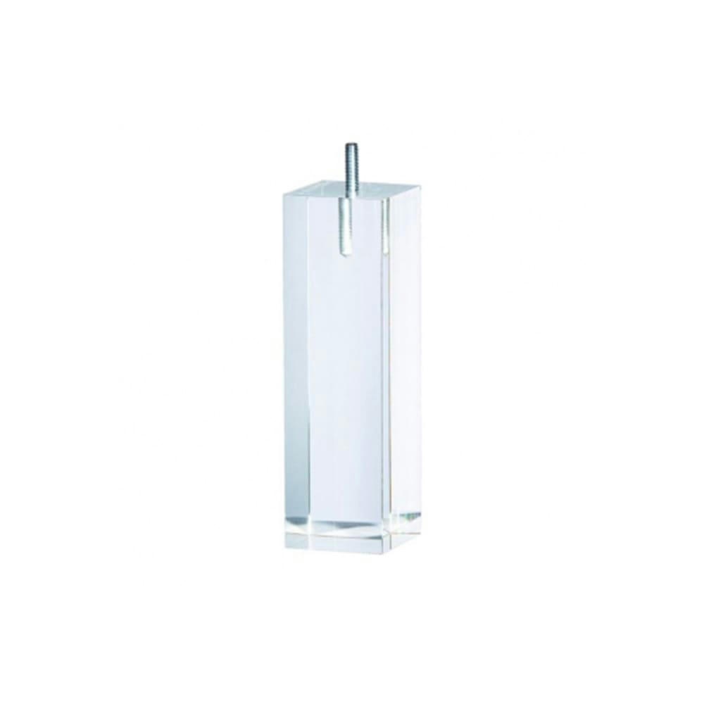 ACCESSOIRES - Jeu de pieds de lit carrés Plexiglas Hauteur 15 (lot de 4)