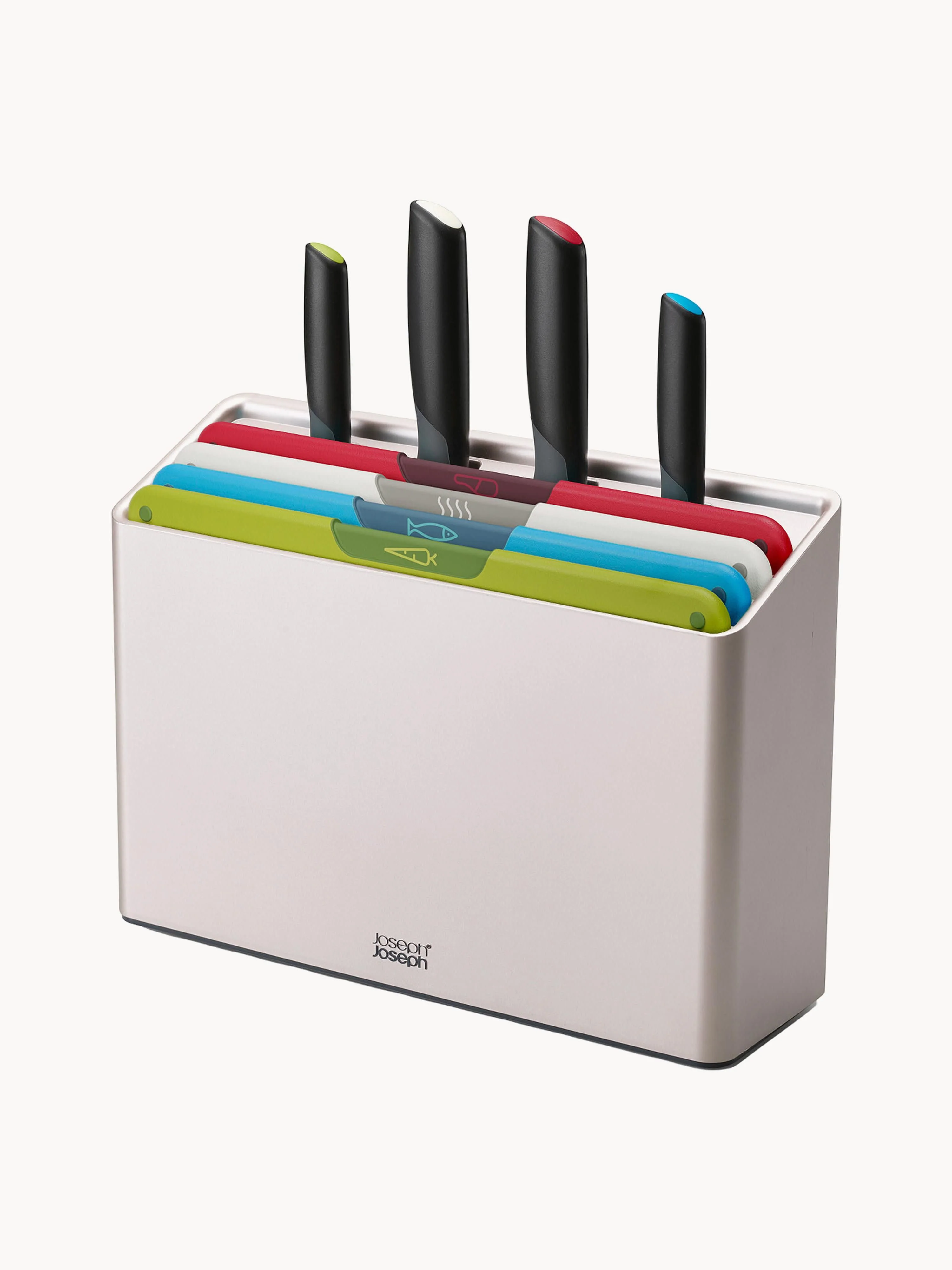 Küchenmesser und Schneidebretter Folio Icon Plus mit Ständer, 9er-Set