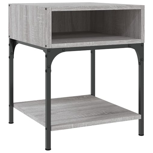 NNEVL Bedside Tables 2 pcs Grey Sonoma 40x41x50 cm Engineered Wood