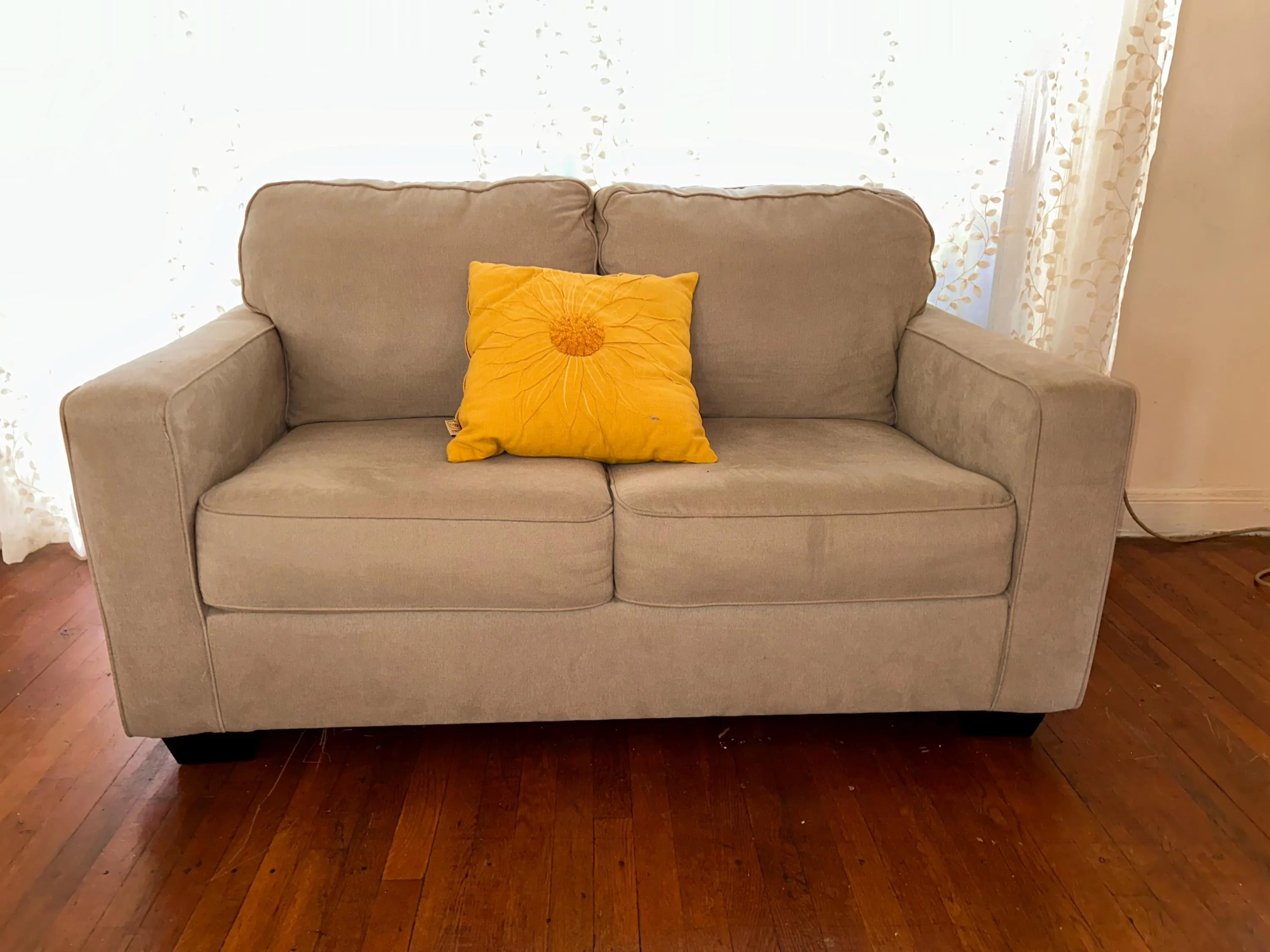 Beige Loveseat