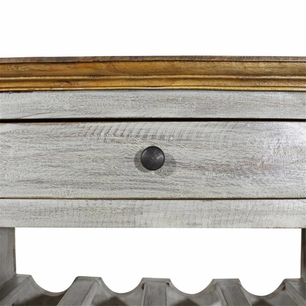 Wine Rack, Solid Reclaimed Wood Wine Cabinet Dining Room Kitchen