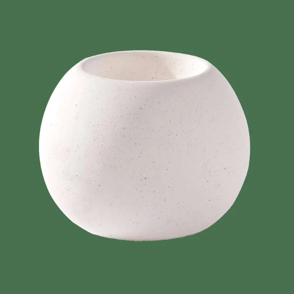 Porte-Bougies^CASA ALBA Support Bougie Chauffe-plat Blanc