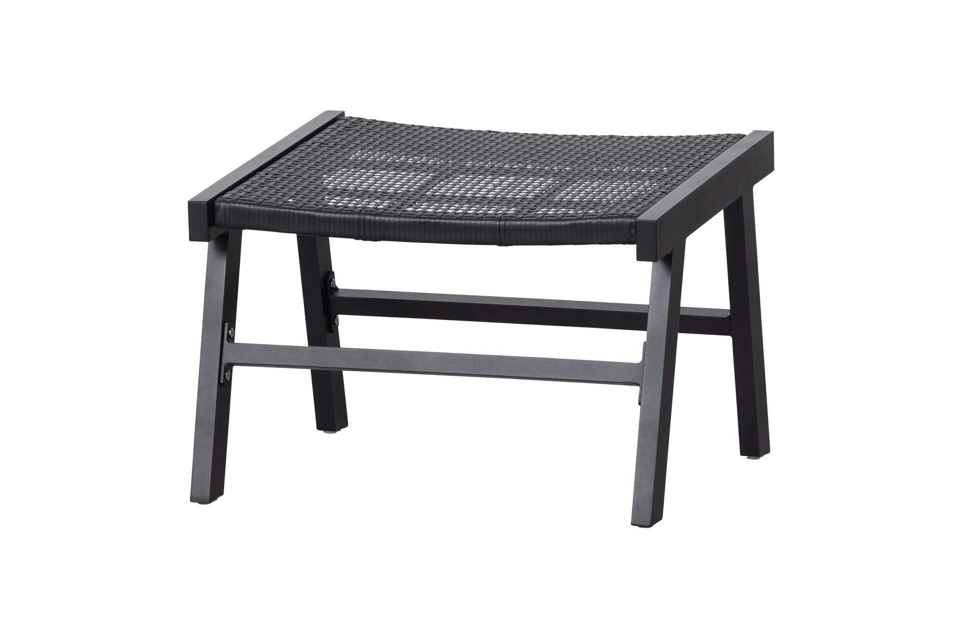 PUK - Tabouret en aluminium noir