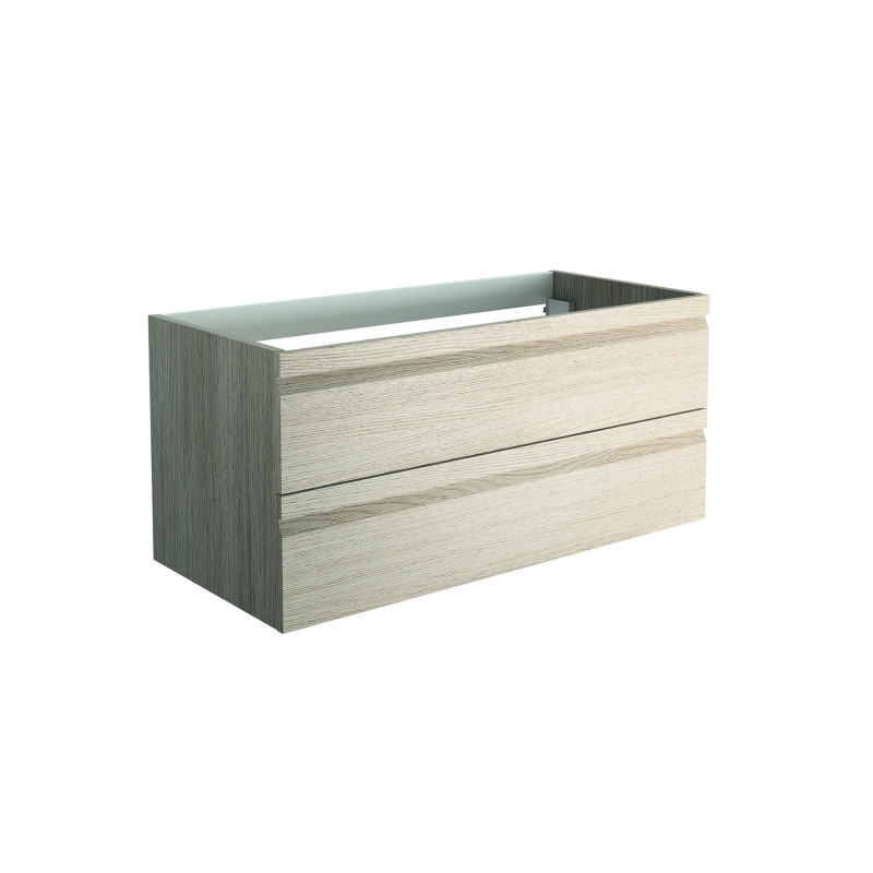 Meuble sous-plan Accent  chêne blanc 100 cm ALLIBERT