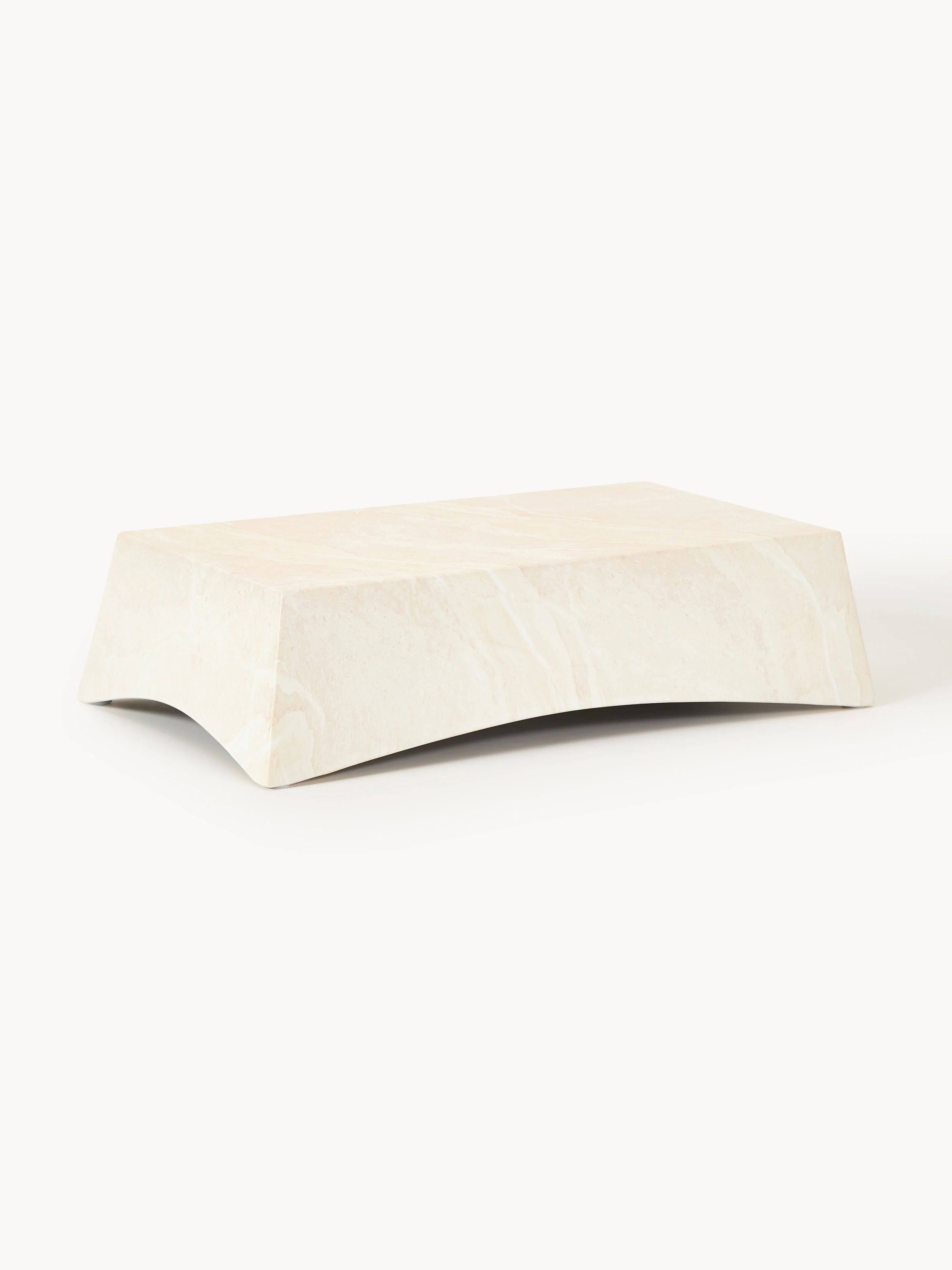 In- & Outdoor-Couchtisch Mohi in Travertin-Optik, B 100 cm