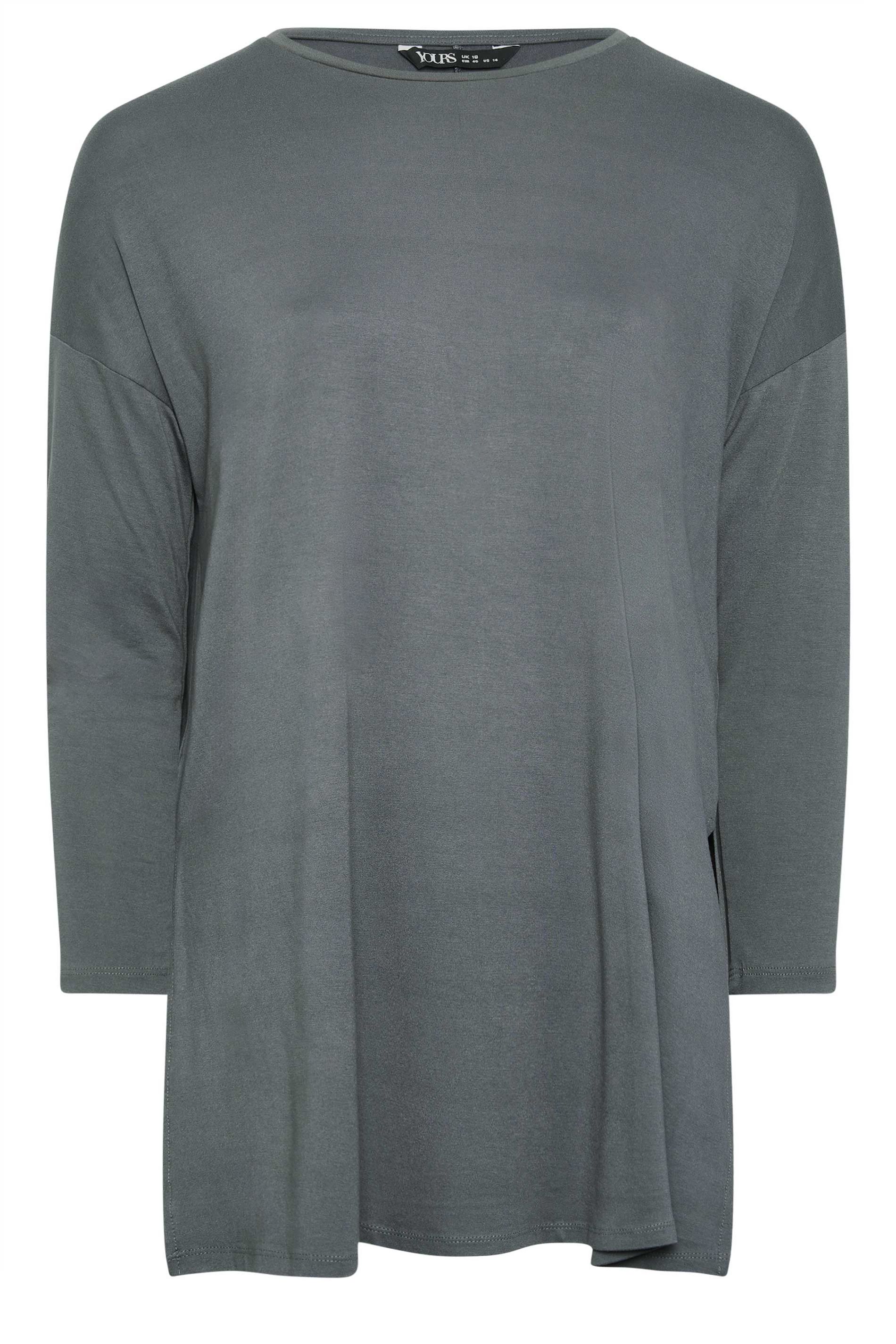 Yours Split Hem Long Sleeve T-Shirt