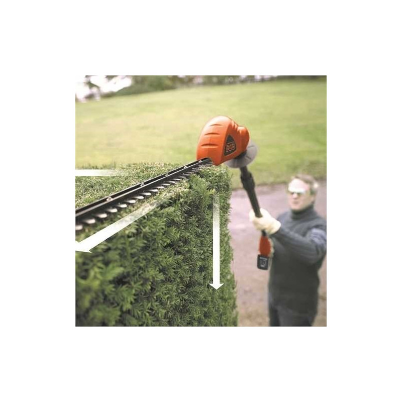 Taille-haie sur perche sur batterie GTC1843L20-QW 18 V Li 2 Ah 43 cm BLACK DECKER