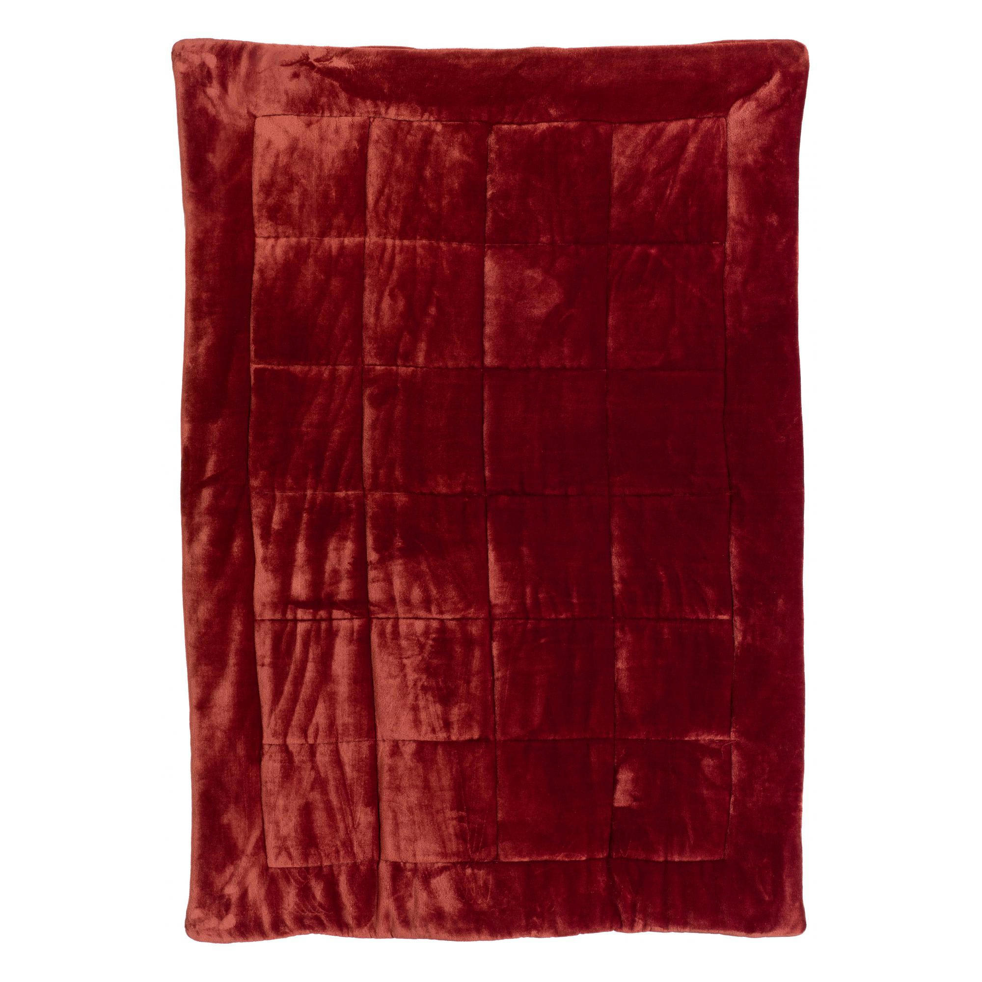 BETENDER - Plaid BeTender en polyester geranium 130 x 180