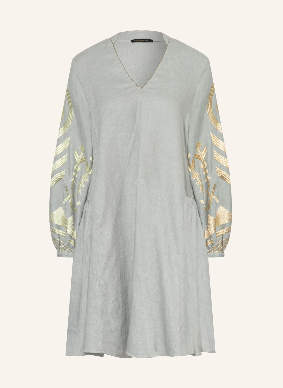 Greek Archaic Kori Strandkleid FEATHER aus Leinen