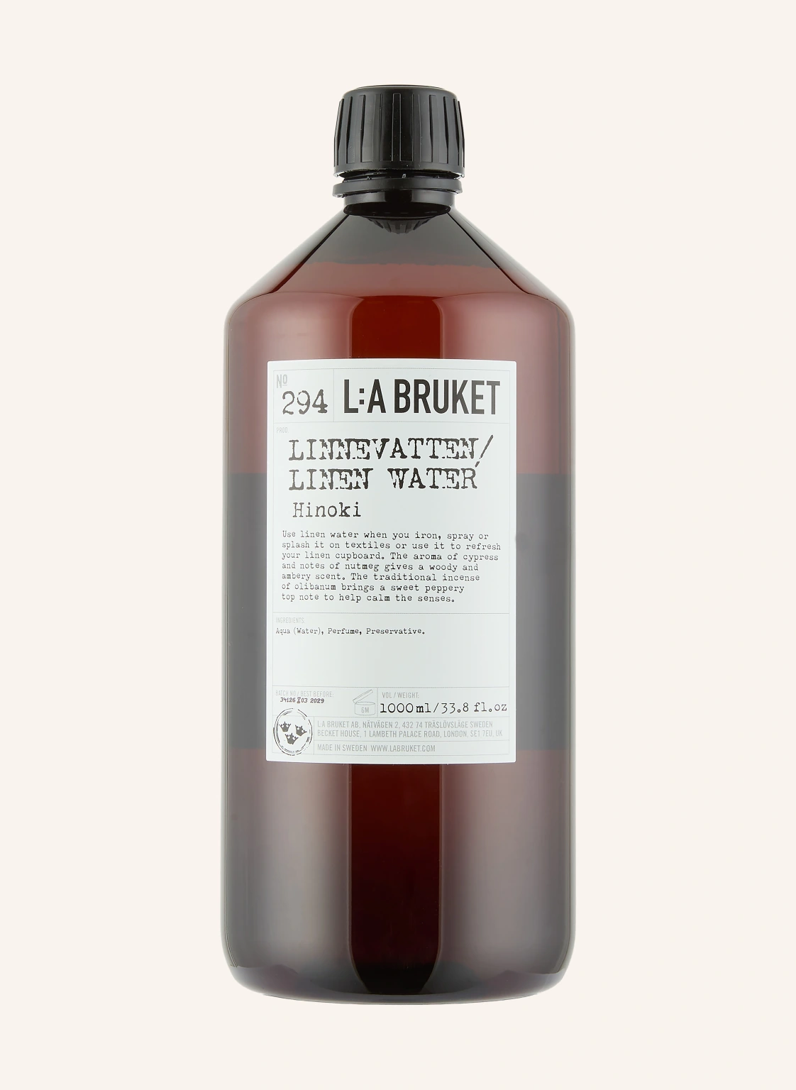 L:A BRUKET Bügelwasser 294 HINOKI