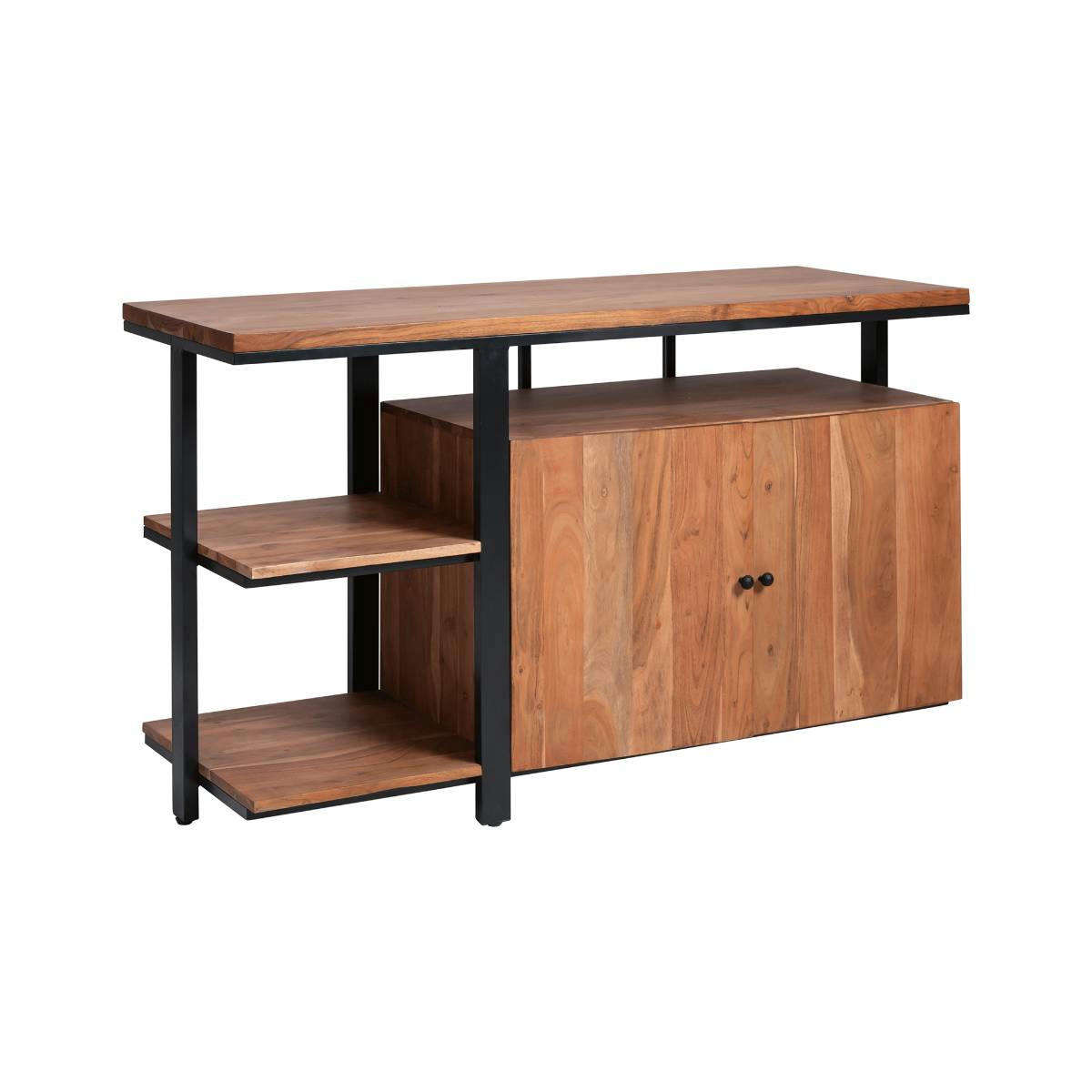 - Meuble sous vasque en bois marron 135 cm