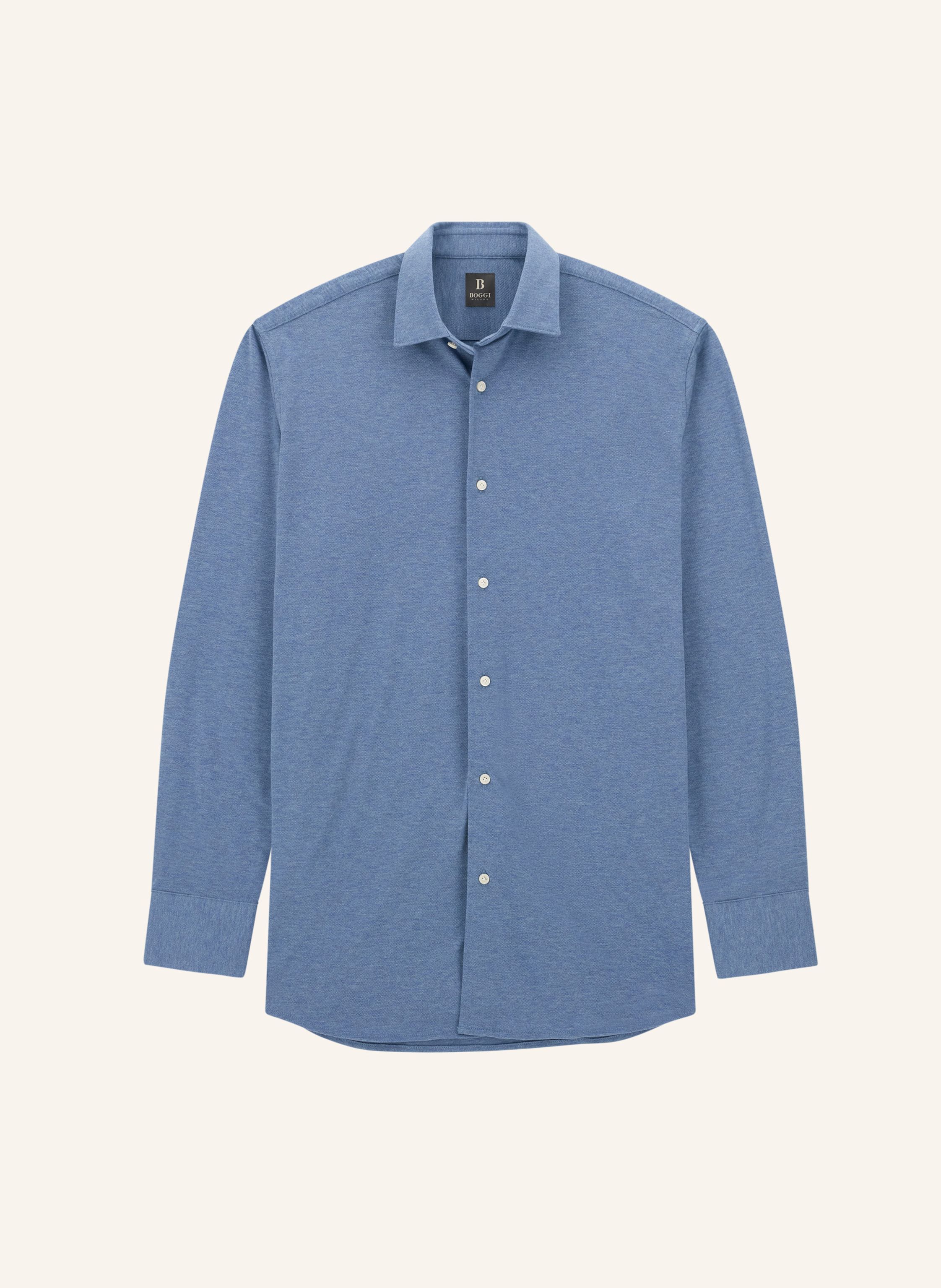 BOGGI MILANO Jerseyhemd Regular Fit