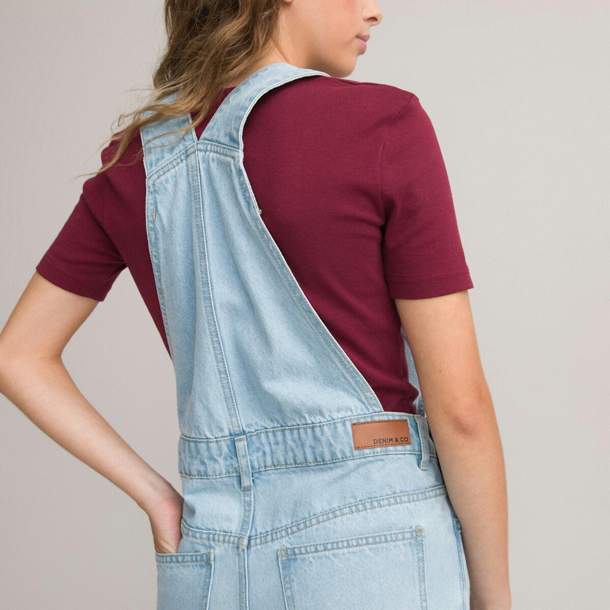 Salopette en jean, large