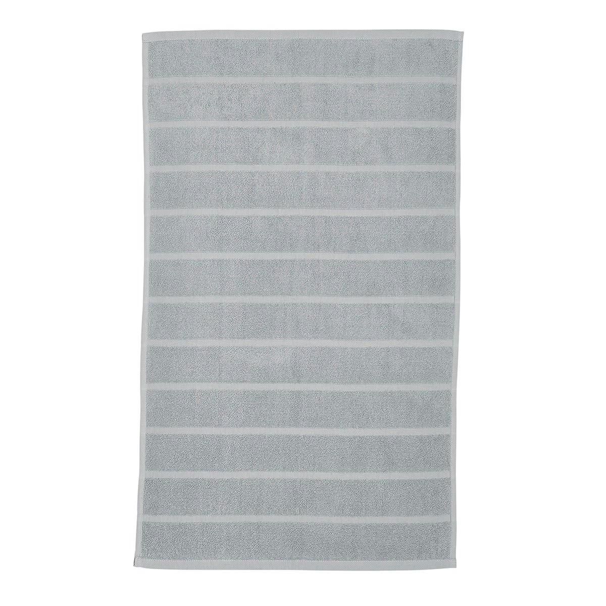 ESSENTIAL - Tapis de bain uni en coton gris 50x80