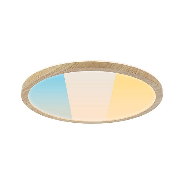 Panneau LED Atria Shine White Select IP44 rond 298 mm 14,8W 2250lm 3000 - 6500K Esthétique bois