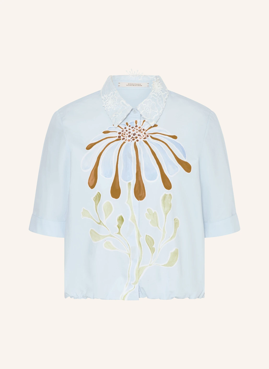 DOROTHEE SCHUMACHER Hemdbluse FLORAL POWER mit Spitze