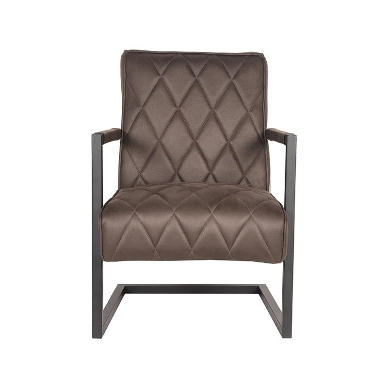 LABEL51 Fauteuil Denmark - Antraciet Microfiber - Zithoogte 41cm