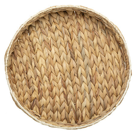 Taca jacynte okrągła naturalna 35 cm z hiacynta wodnego