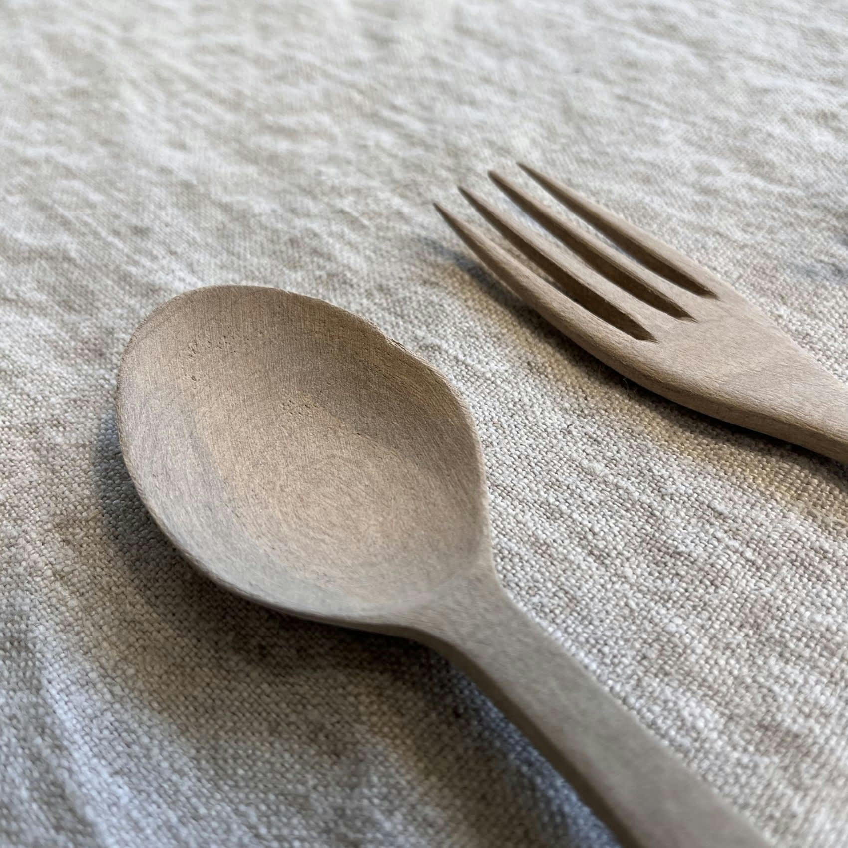 - Grande cuillère en bois de noyer naturel 19.5 cm