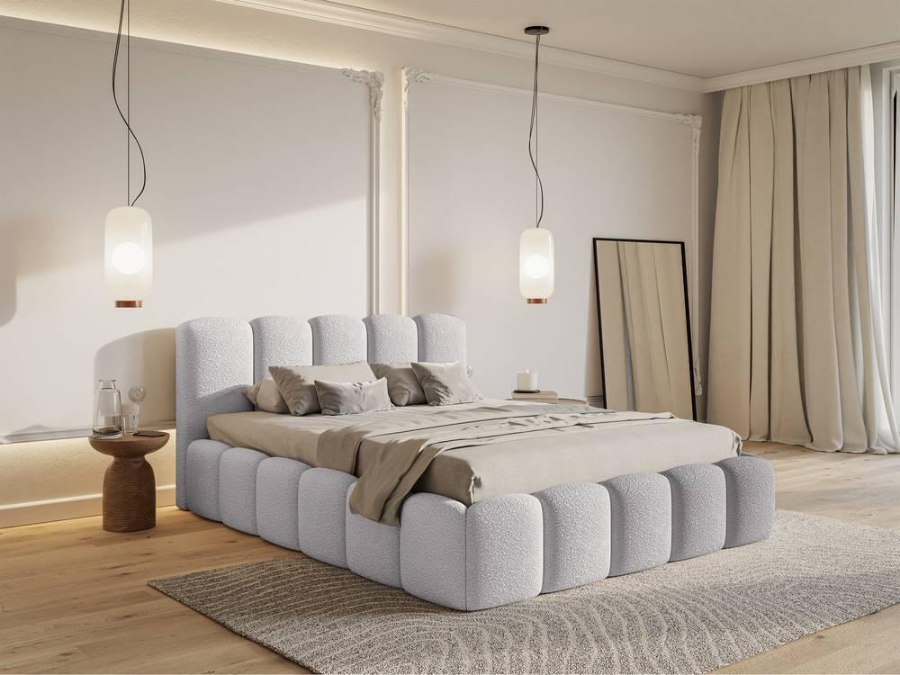 Bedframe Chloe II bouclé met opbergruimte 140 x 200 cm