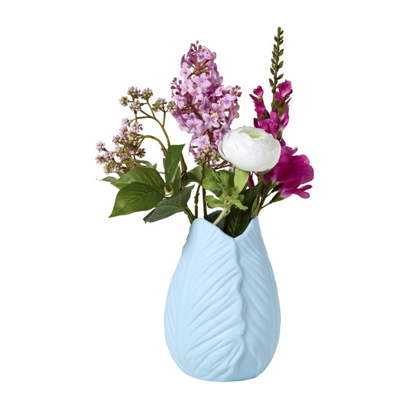 Vaas tulp - lichtblauw - &Oslash;14x20 cm