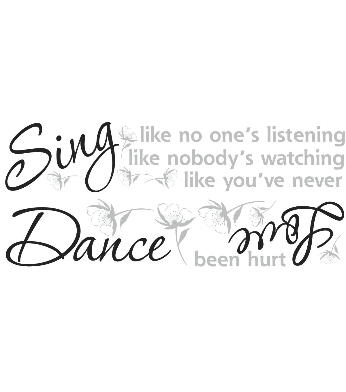 RoomMates Wall Decals Dance, Sing, Love