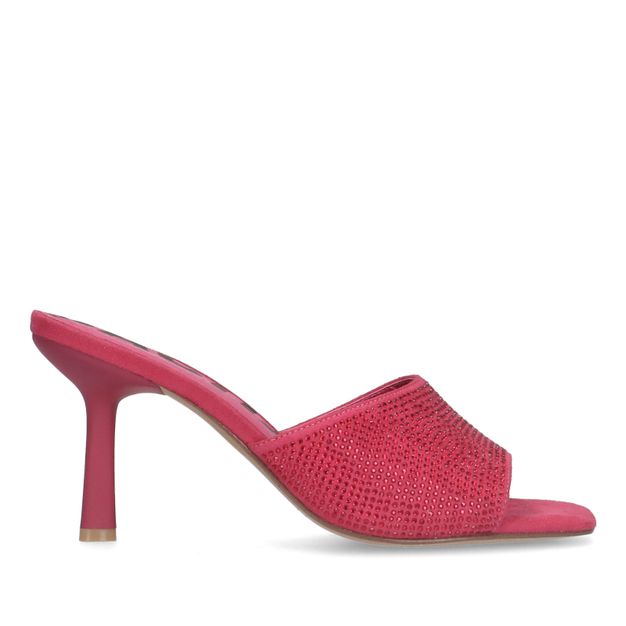 Roze muiltjes met strass