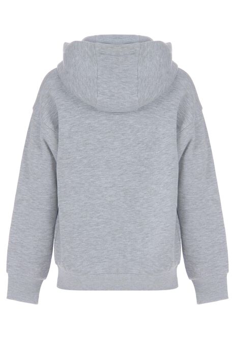 Older Boys Grey Cotton Blend Hoody