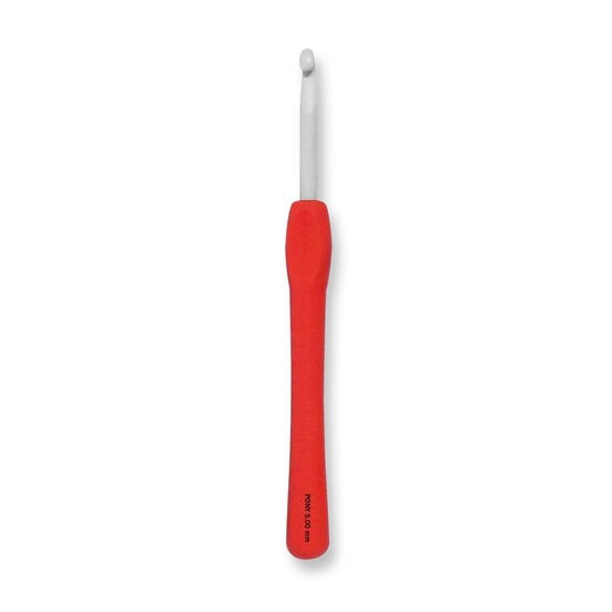 Pony Red Easy Grip Crochet Hook 5mm x 14cm