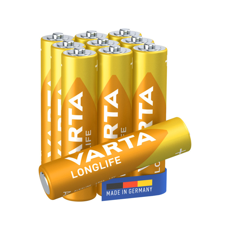 Varta longlife AAA batterijen - set van 10