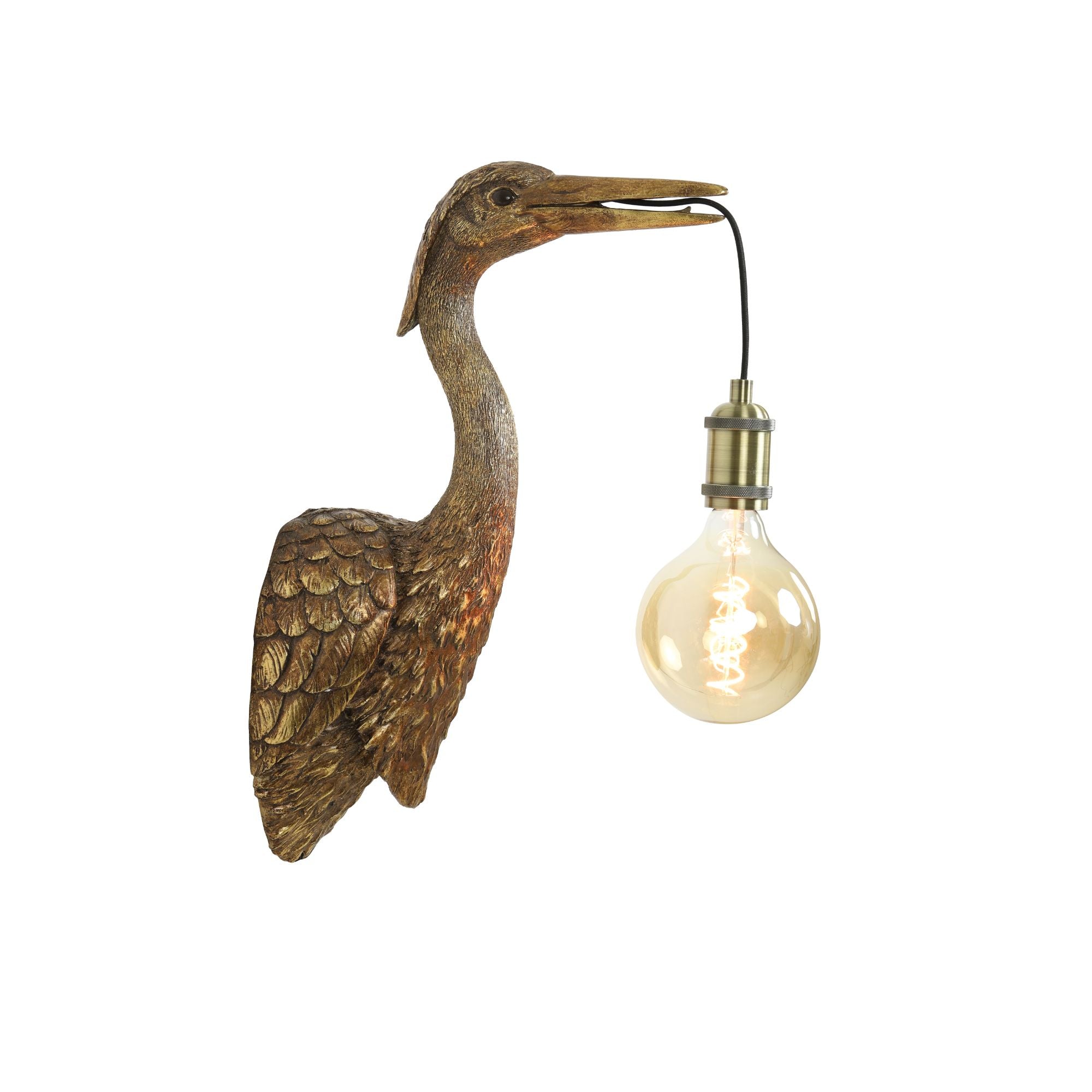 Light & Living Wandlamp Crane - Antiek Brons - 29.5x16x48cm