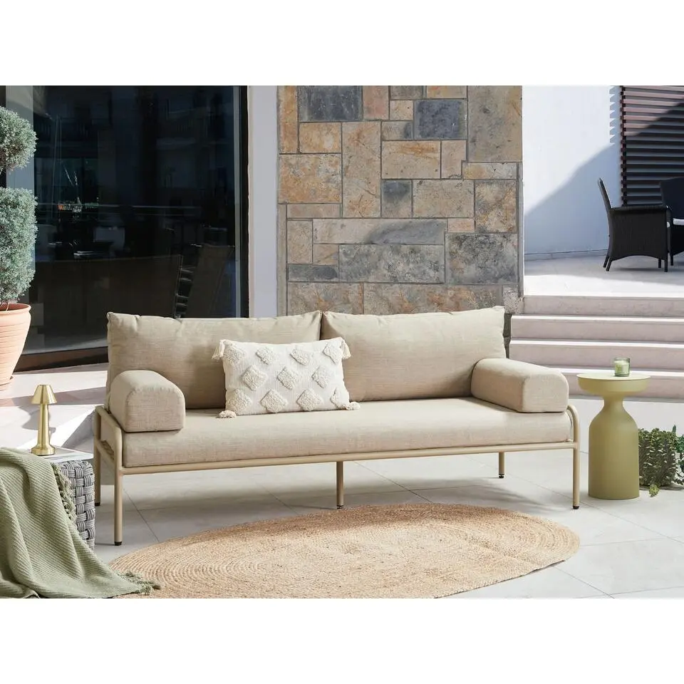 SOLOFRA - Tuinbank 2-zits - Beige - Aluminium