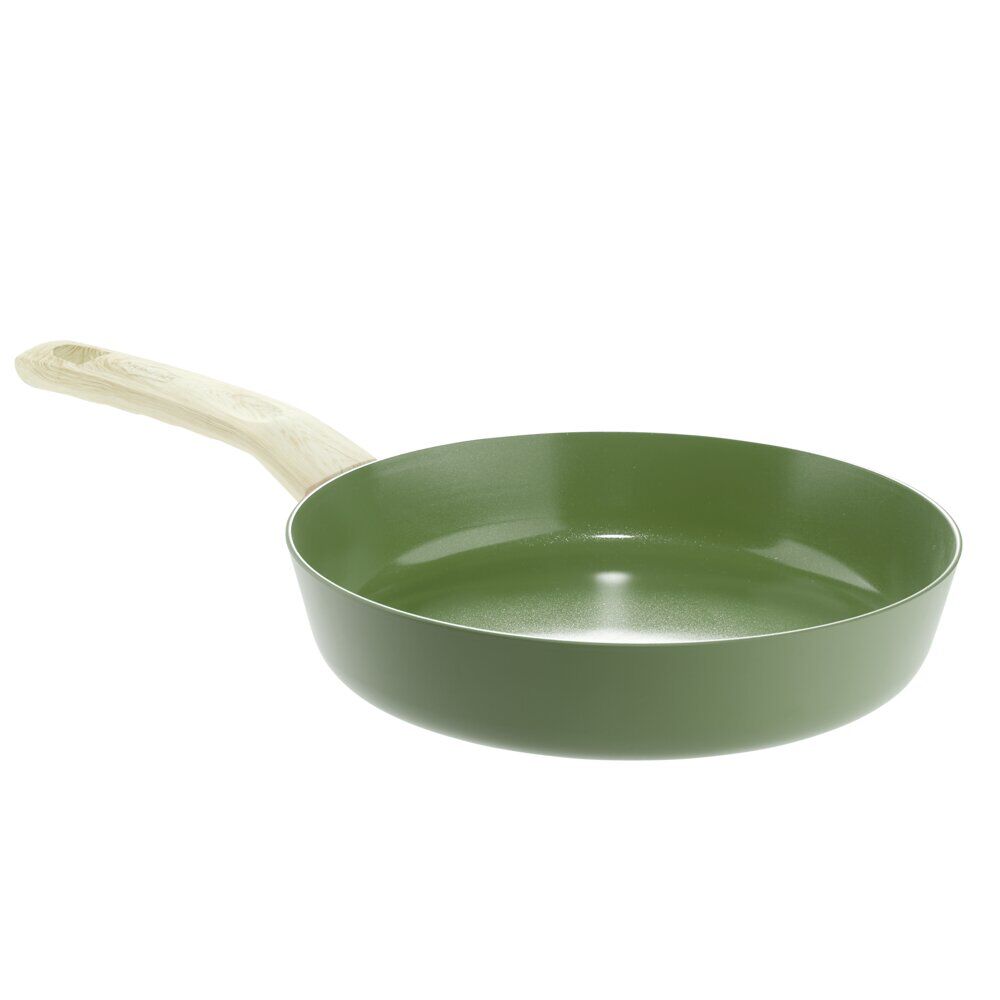 Poêle alu revêtement antiadhésif tous feux dont induction Ø24cm vert