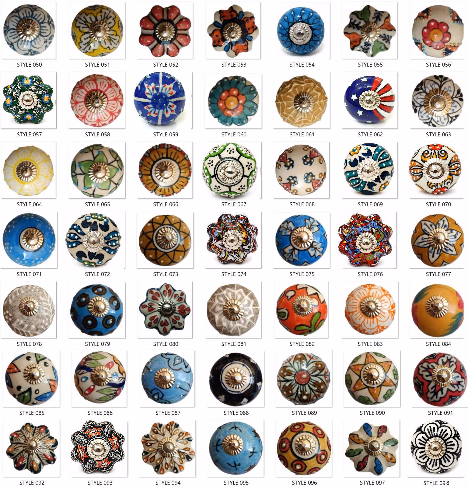Ceramic Knobs Drawer Pulls Cabinet Knobs