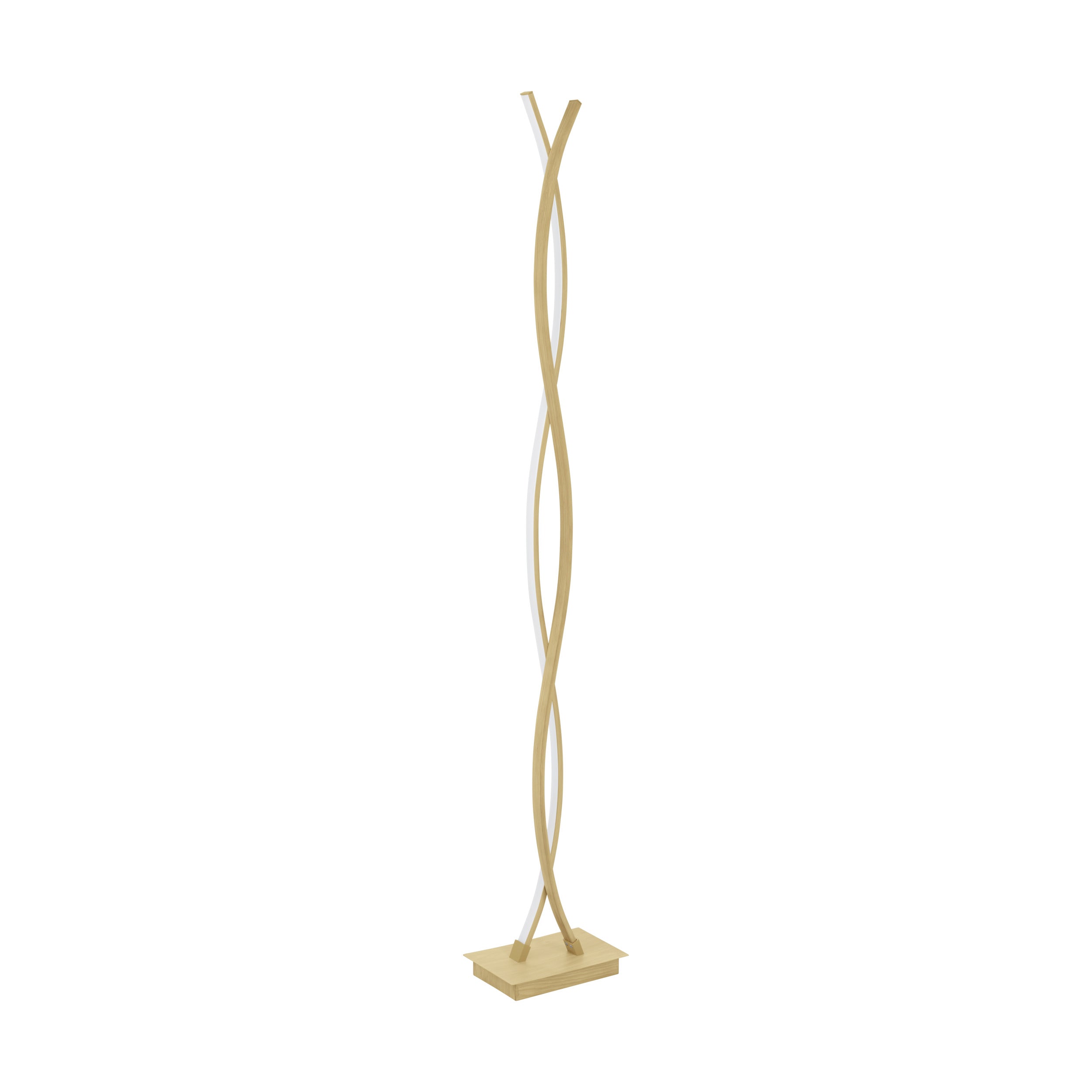 EGLO vloerlamp Lasana 4 - led - 143 cm - lichtbruin/wit