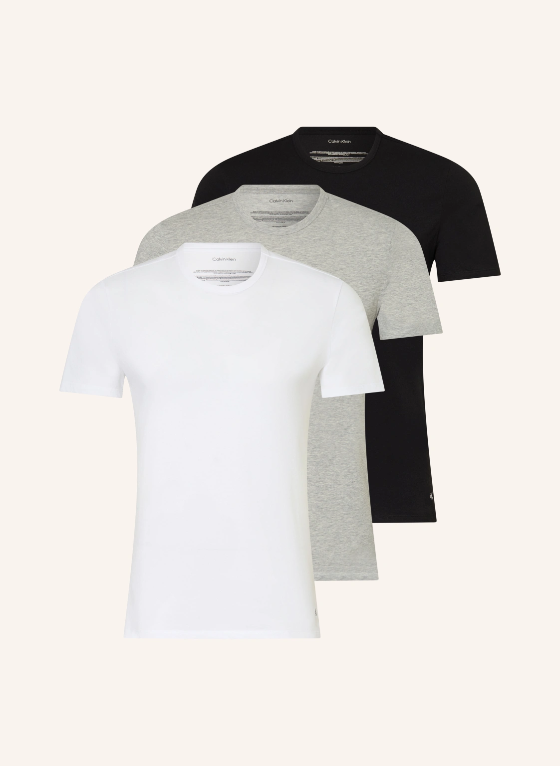 Calvin Klein 3er-Pack T-Shirts COTTON STRETCH BLEND