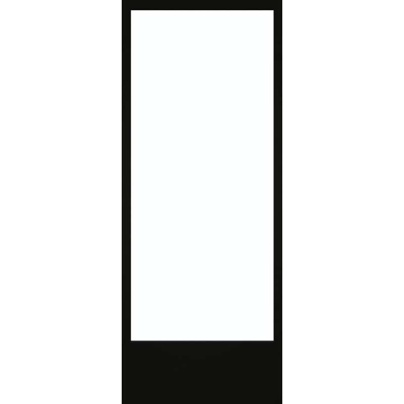 Porte vitrée Steel Look noir mat verre clair 73 x 201,5 cm THYS