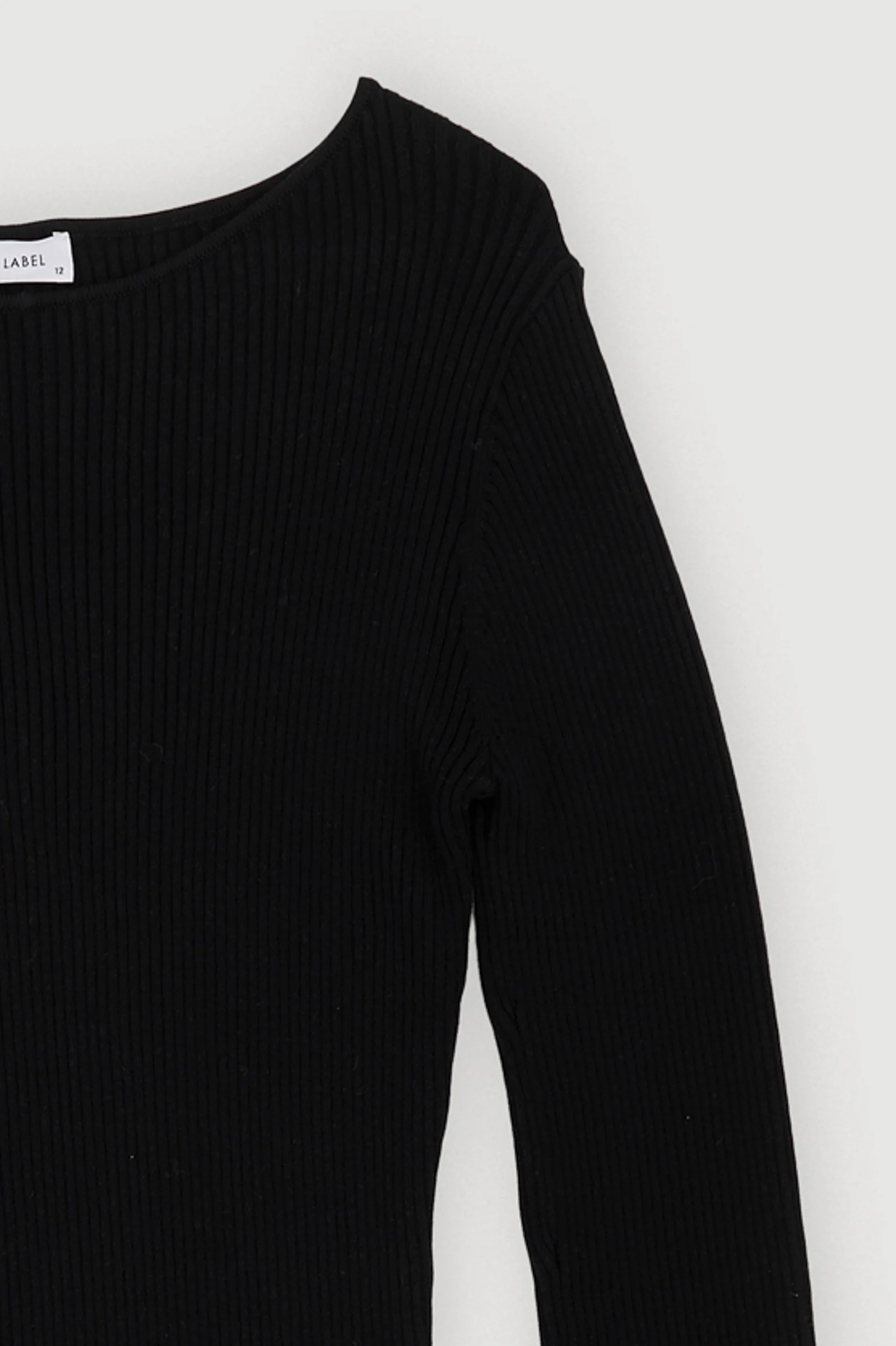 Re-Worn Womens Cotton Textured Long Sleeve Top