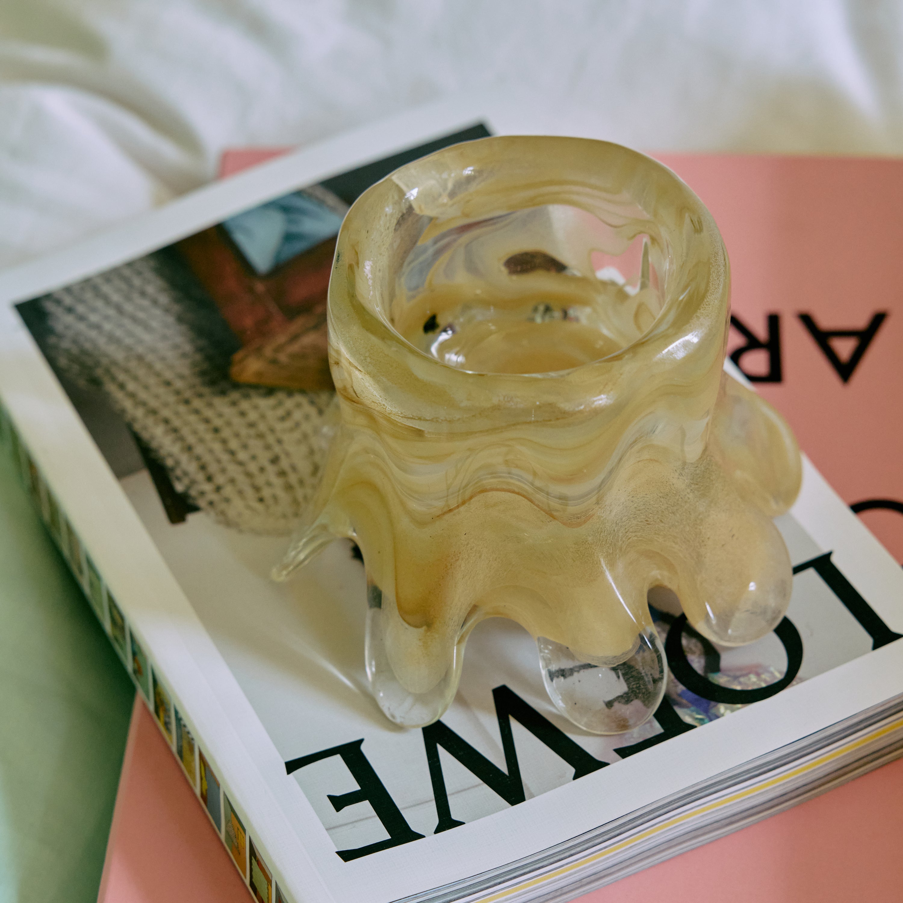 HKliving Candle Kandelaar - Cream